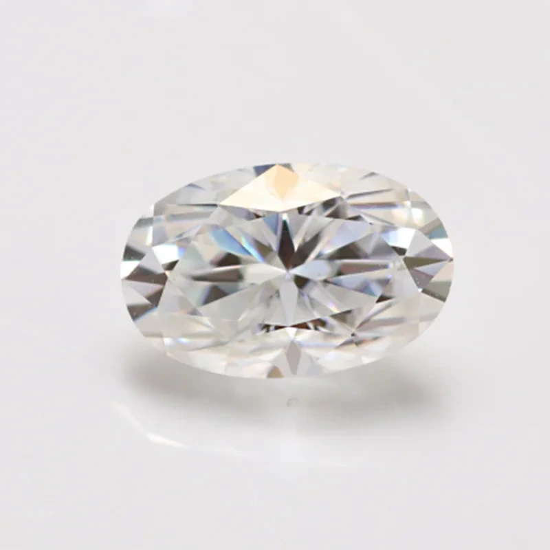 Provence Gems No Bow Tie 10*8mm Loose Oval Brilliant Cut Def Colorless Moissanite Diamond 1