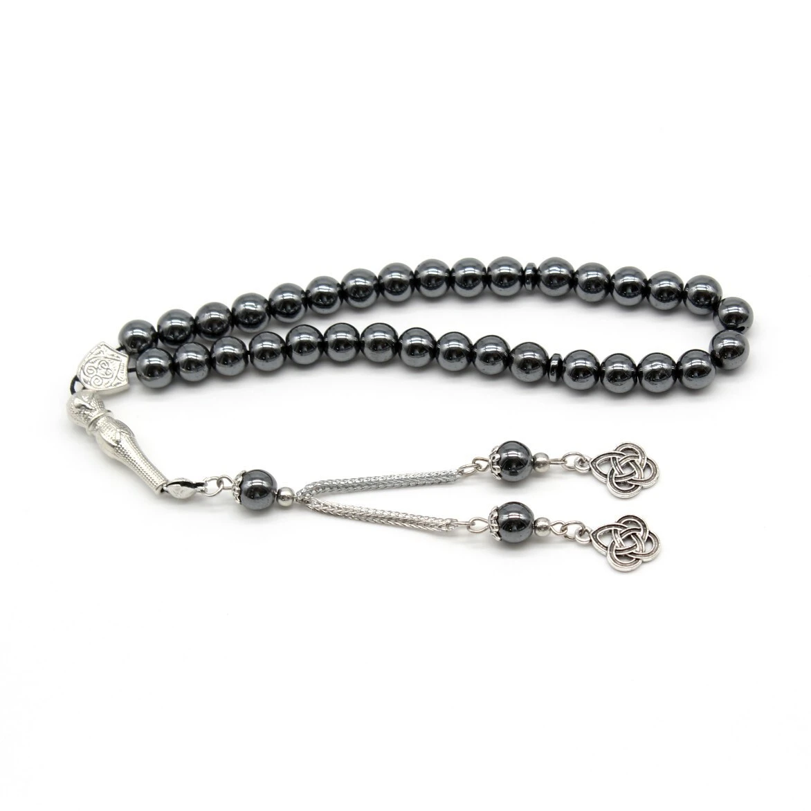 8 Cm 33 Hematite Muslim Prayer Beads Islamic Arab String Turkey Tesbih 1