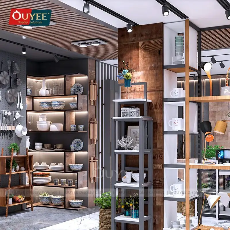 Mobili espositivi commerciali per negozi di arredamento e decorazione per la casa. 1