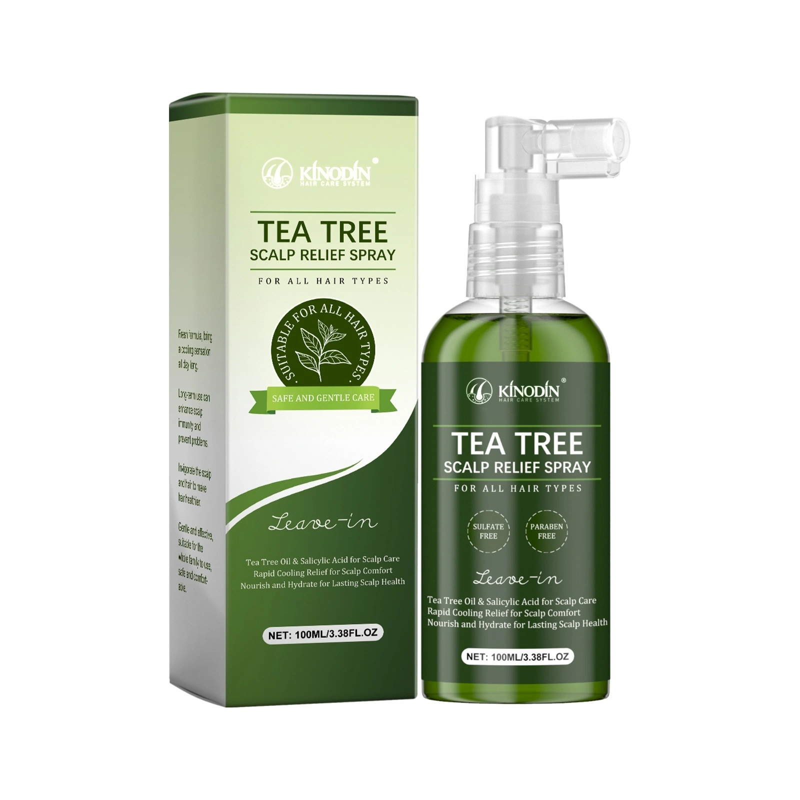 Wholesale Custom Tea Tree Oil Hair Repair Spray Rosemary Hair Care Hair Growth Serum 1
