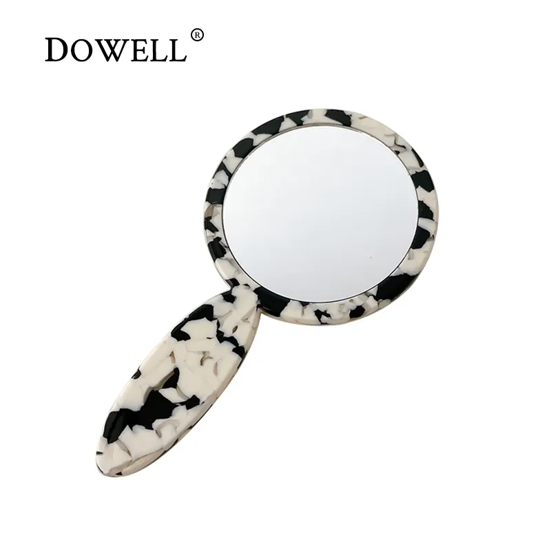 Plastic Hair Combs Makeup Mirror by Dowell 7
