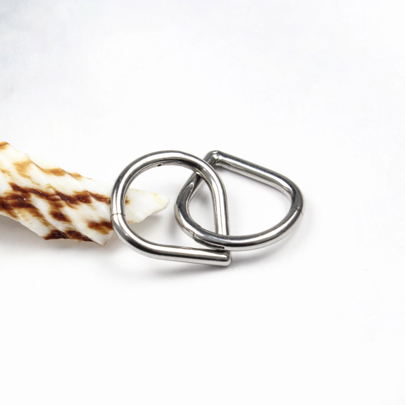 Eternal Metal 16g Astm F136 Titanium Tear Drop V Shape Hinged Segment Clicker Piercing Body Jewelry 1