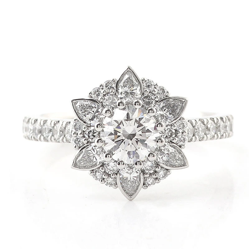 Bijoux de mariage en gros de haute qualité 14k bagues de fiançailles en or 14k pour femmes riches en bijoux de mariage 1