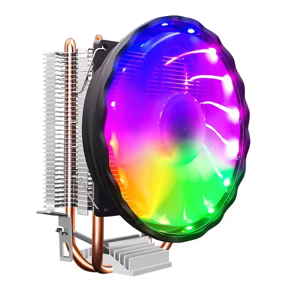 ODM OEM 3pin 4pin 90 mm CPU Air refroidisseur de refroidisseur RGB 2 Heat Small Gaming Computer PC Radiateur pour le refroidissement des joueurs 1