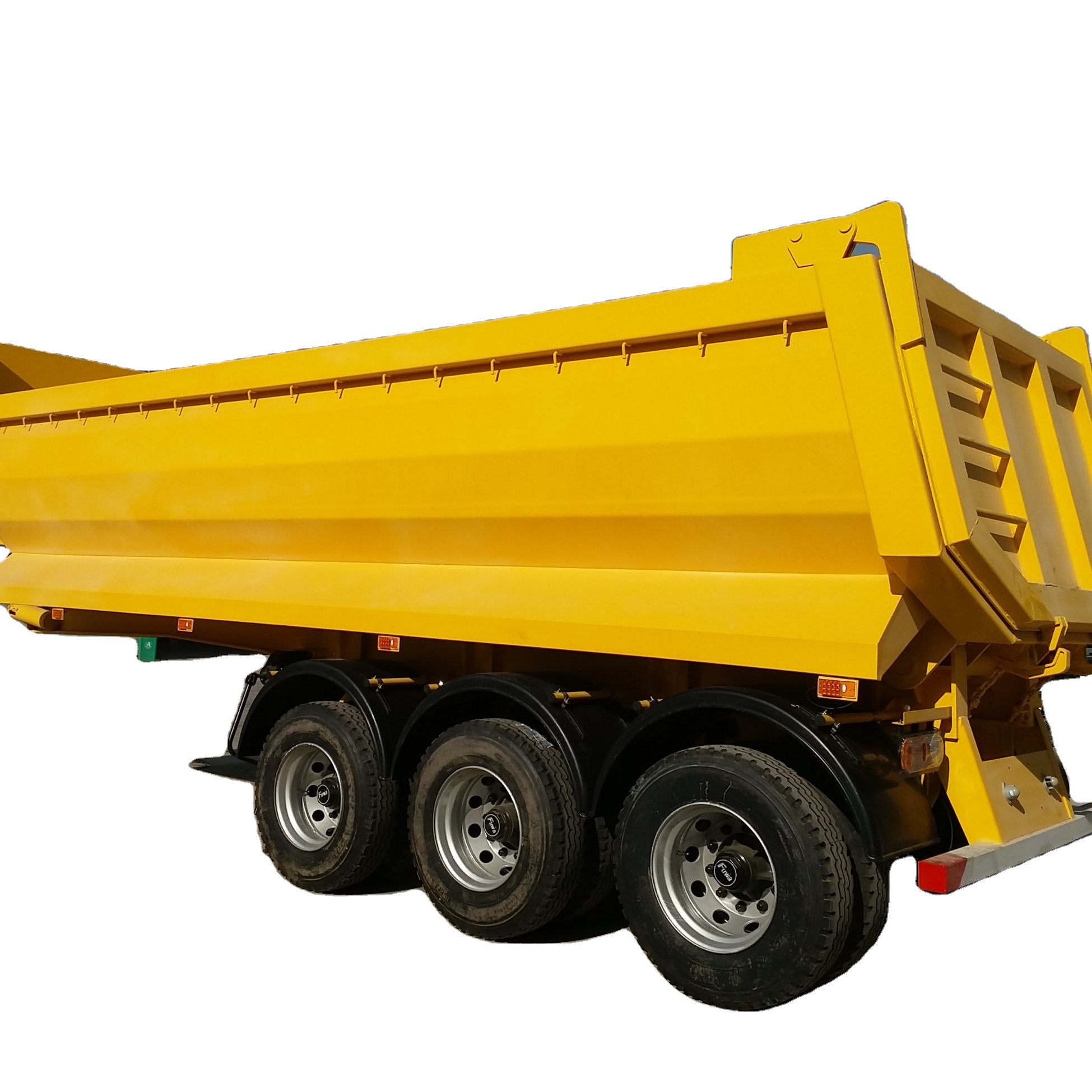 Semi-camion à benne basculante arrière hydraulique à 3 axes, 40m3, à vendre 1