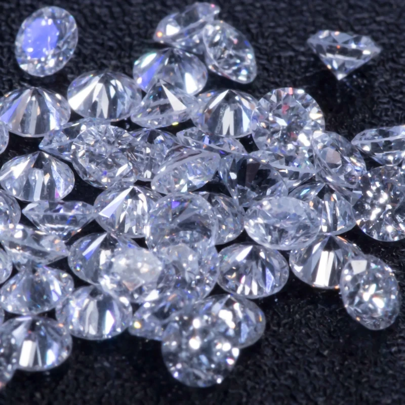 Newest 5mm Round Belgium Cut E Color Vs Clarity Cvd Lab Grown Diamond Price Per Carat 1