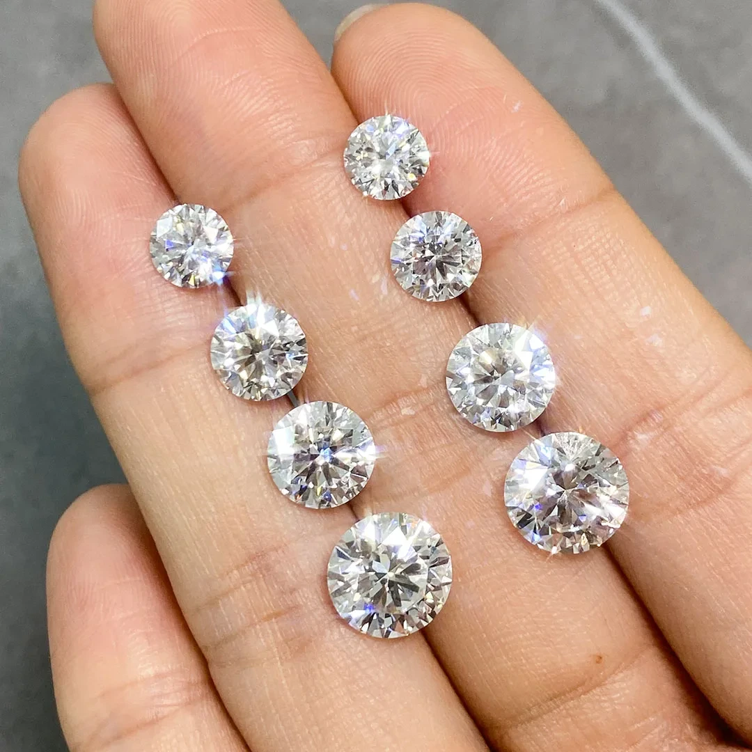 1CT 2CT 3CT 4CT 5CT 6CT In Stock Runde Brilliant Cut f Farbe VVS2 IGI Zertifiziertes Labor CVD Diamond Großhandelspreis Labor Erstellen 1