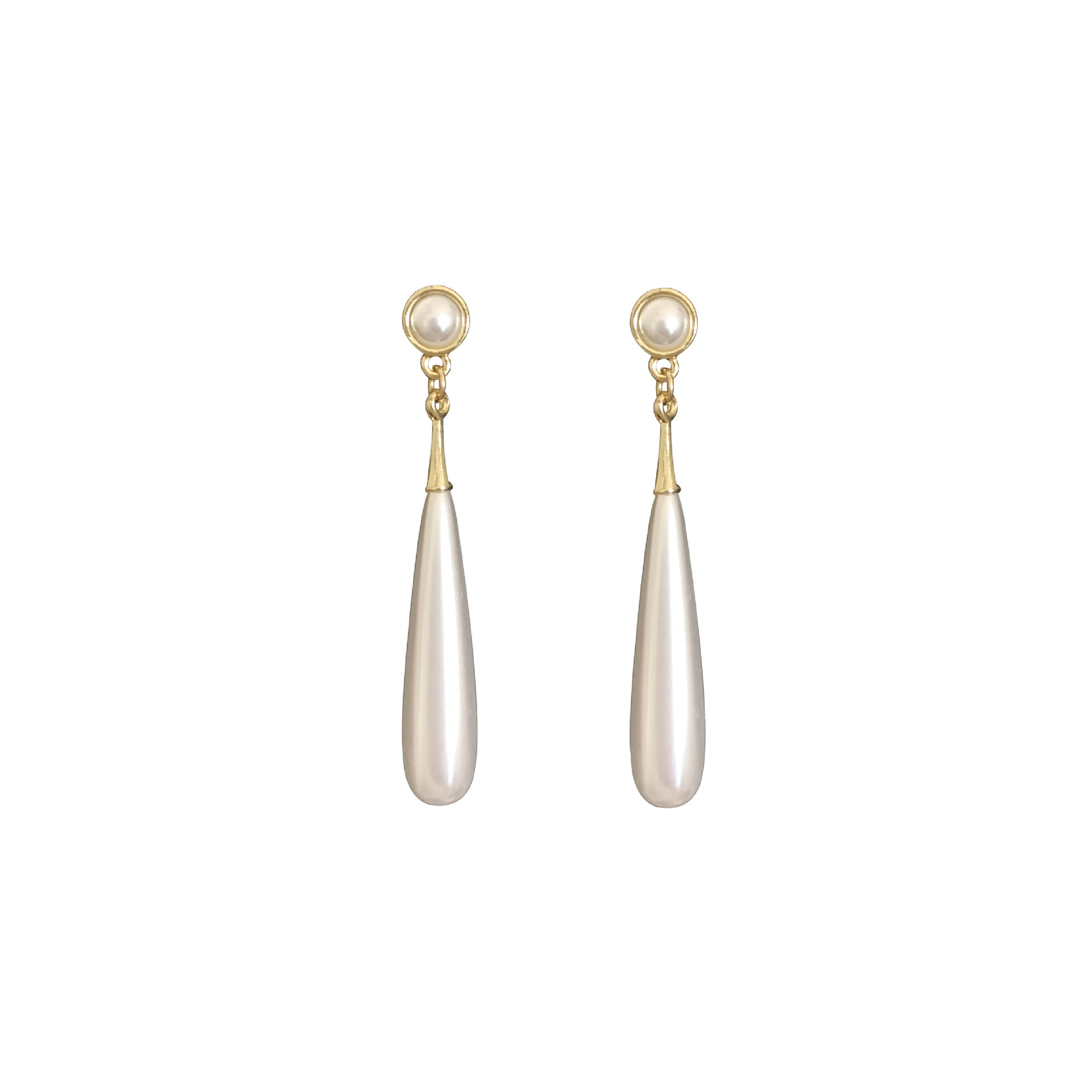 French Vintage Pearl Elegant Retro Drop Pearl Earrings Banquet Festival High Fashion Trendy Earrings For Women 1