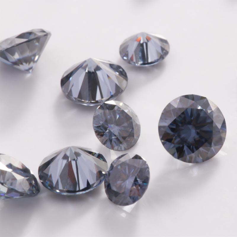 Zertifizierter loser Diamant Herz <000000> Pfeilschliff 6,5 mm Vivid Grey Moissanit Edelstein zur Schmuckherstellung 8