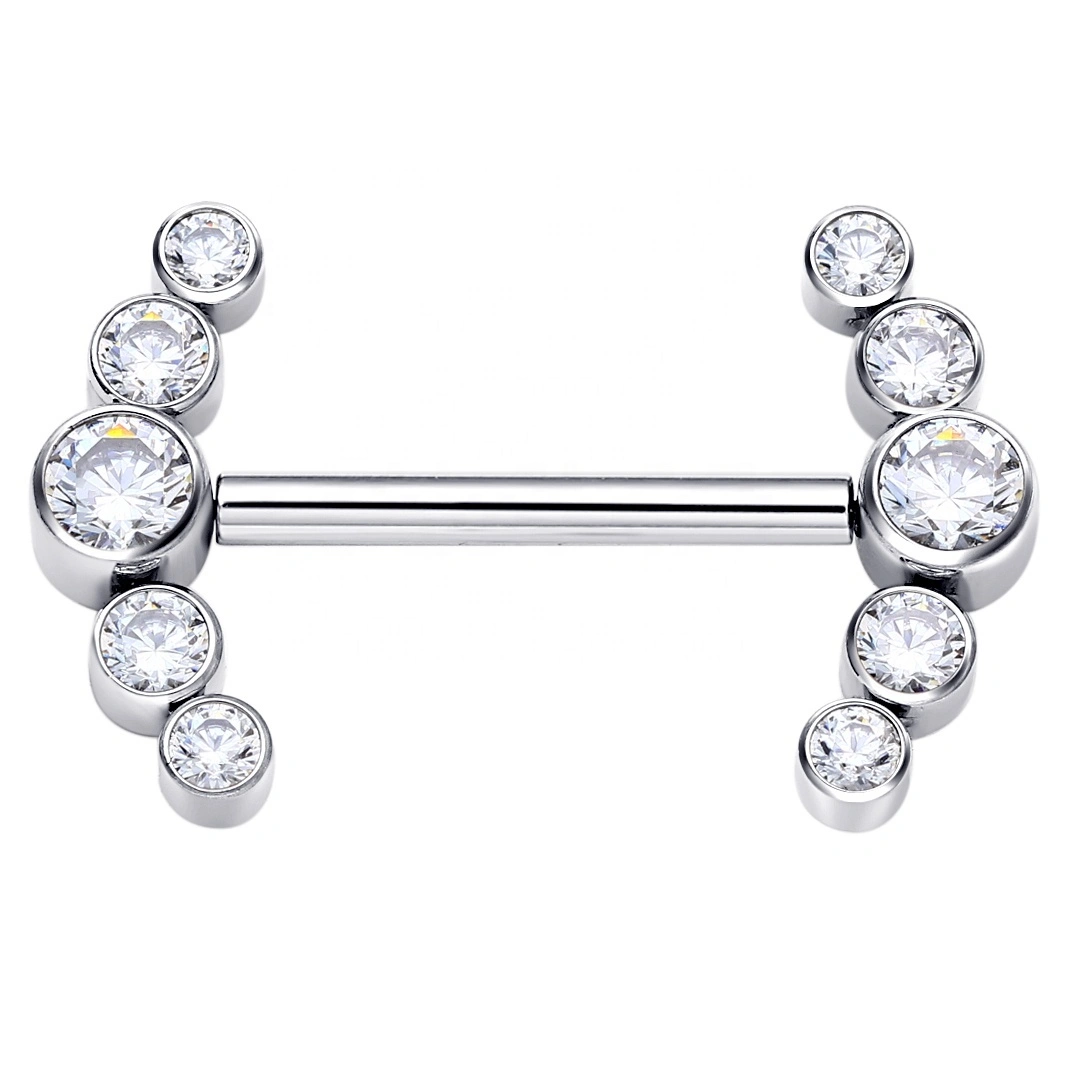 Eternal Metal Astm F136 Titanium Threadelss Nipple Ring Piercing Jewelry 1