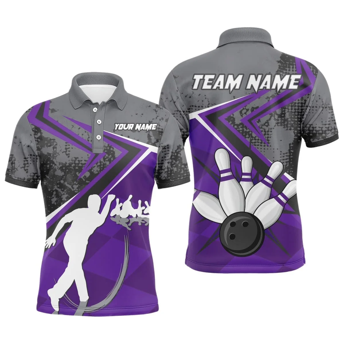 Individuell sublimiertes Bowling-Trikot 2