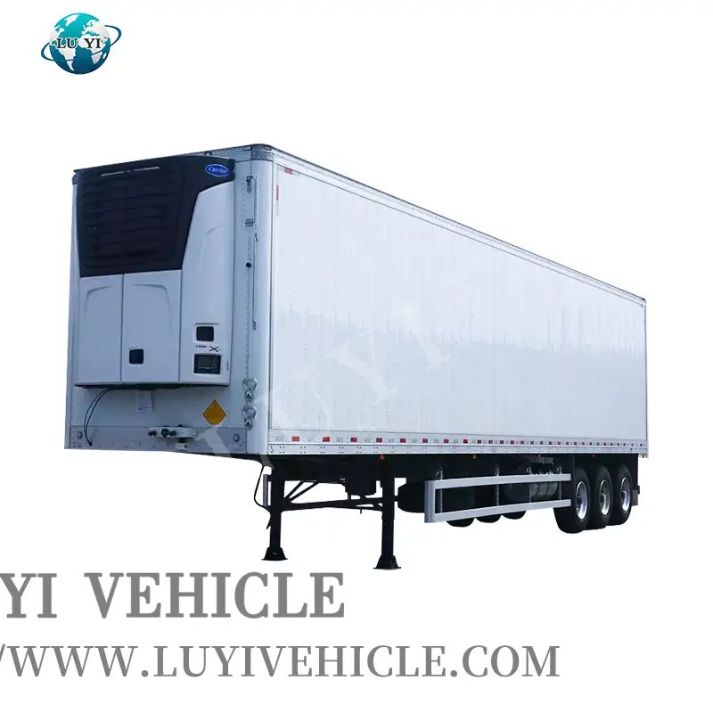 Semi-remorque réfrigéré Luyi 3 Axe 50T pour le transport alimentaire 1