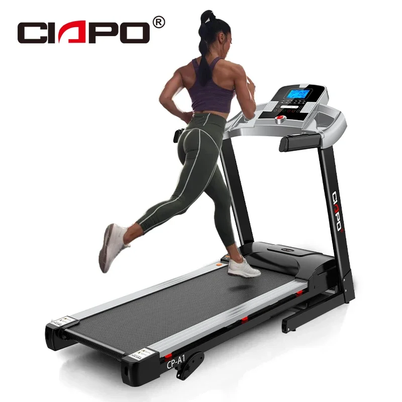Elektrikli qatlanan treadmill fitness avadanlığı motorlu işləyən maşın istifadə üçün qaçış maşın 1
