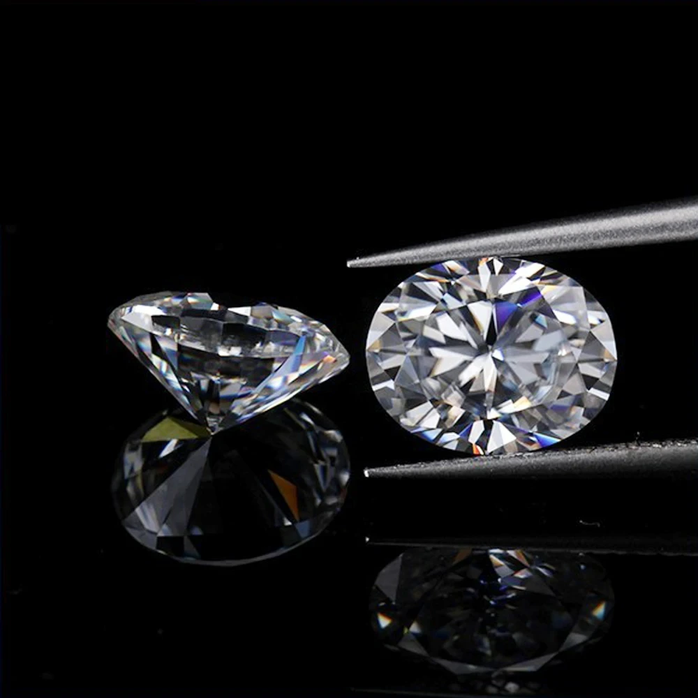 Vs Clarity 0.6 quilates 4x6mm SINTÉTICO SINTÉTICO Piedra de moissanite para joyas de moissanite 1