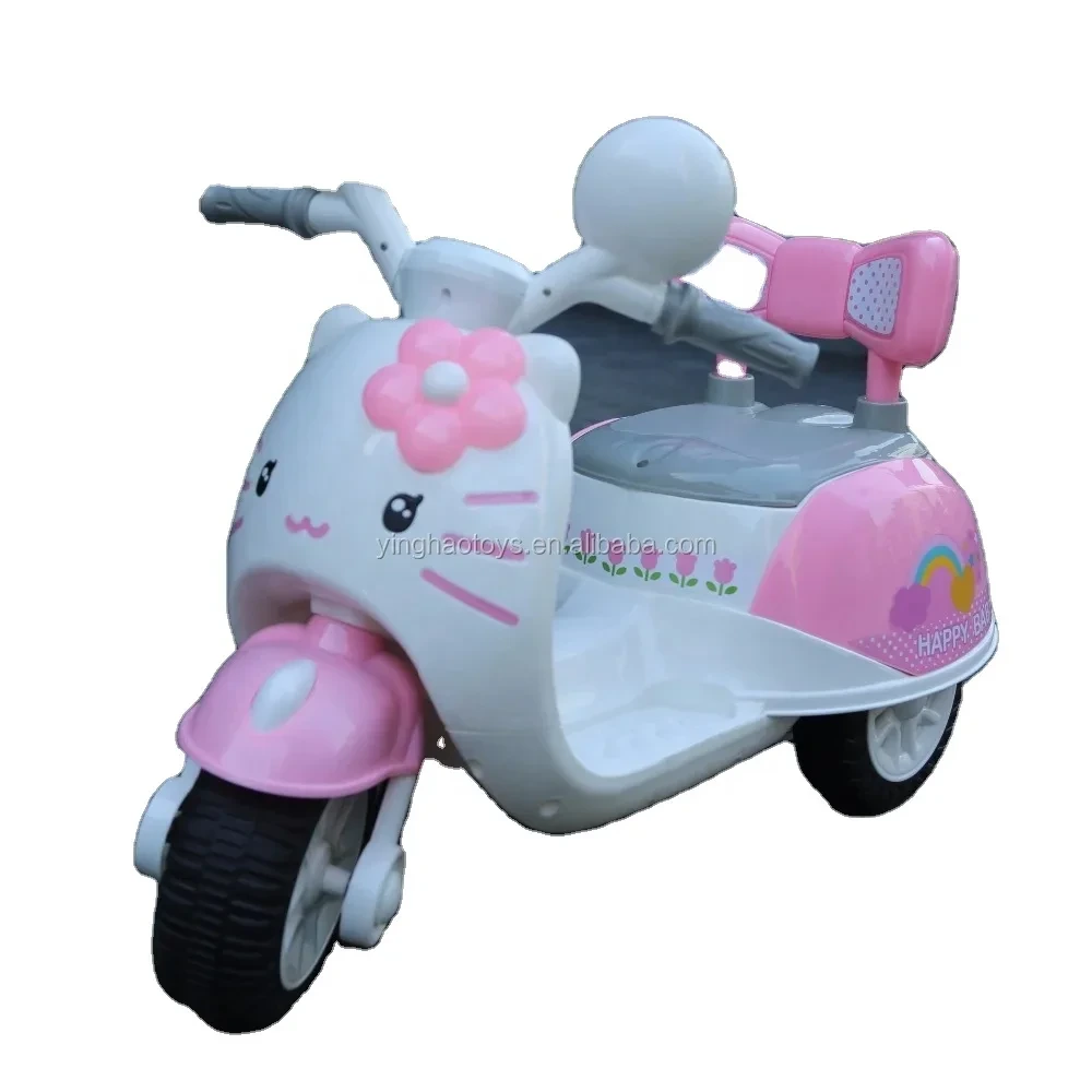 Kitty Style Fahrt auf dem Motorrad für Kinder im Freien, Spielzeugfahrzeug für 3–5 Jahre 1