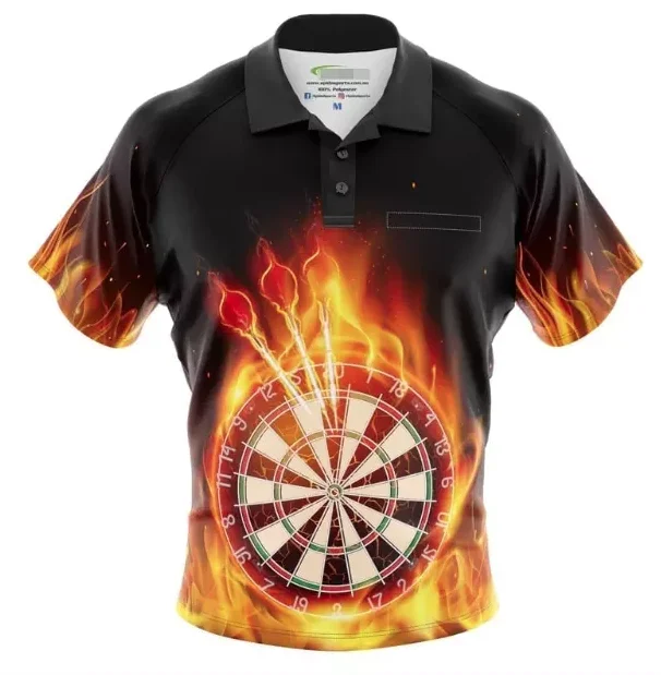 T-shirts de fléchettes personnalisés par sublimation 4
