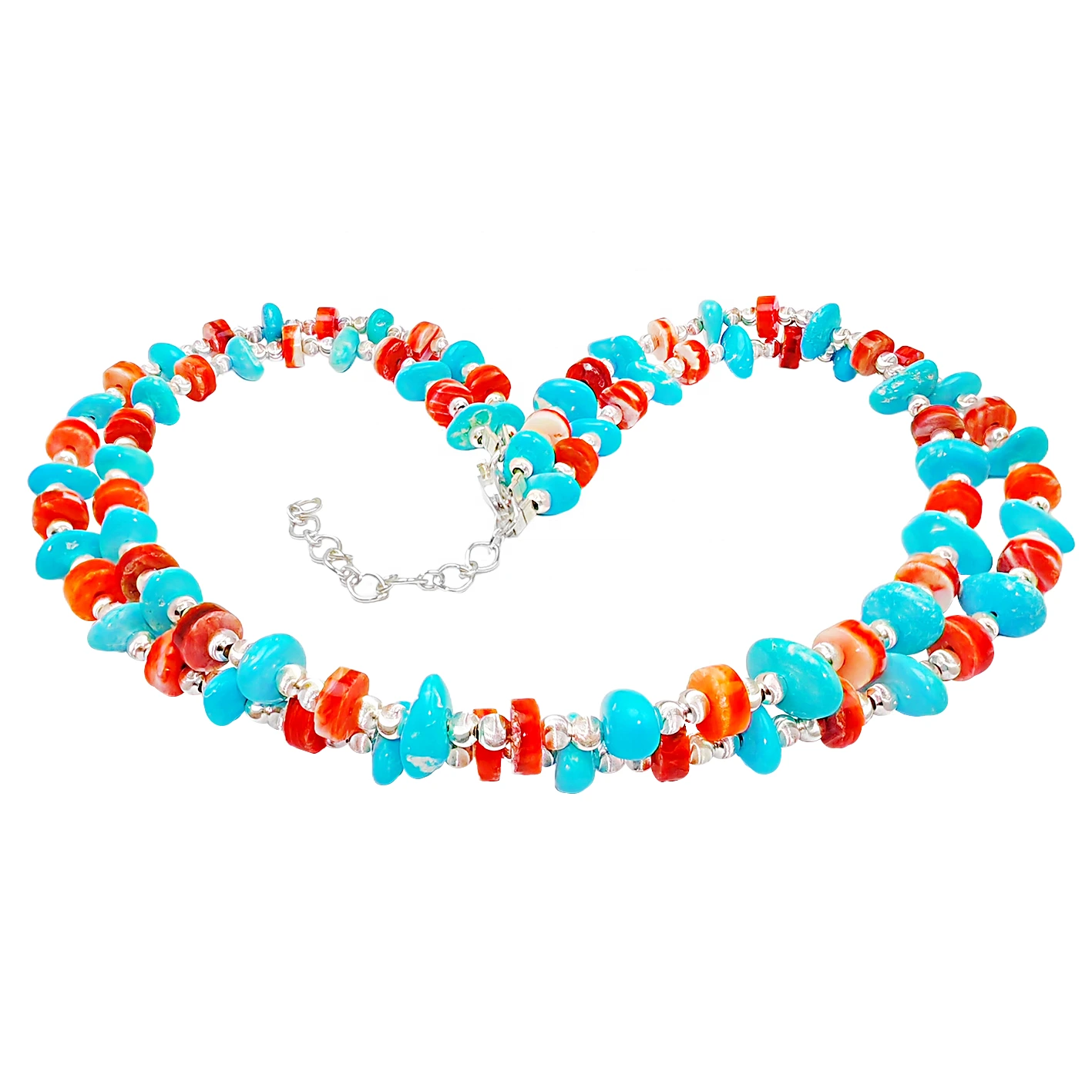 S925 Silver Elaborately Creates A Double Layer Structure Stringing Bright Red Spiny Oyster As If Winding A Passionate Ocean 1