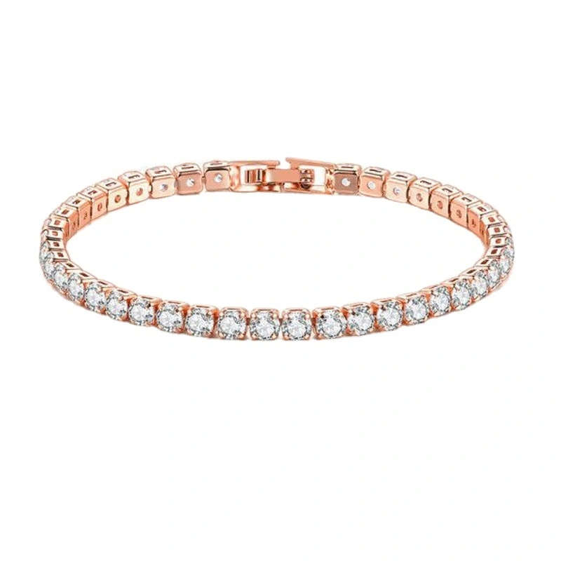 Hot Selling Tennis Bracelets Female Zircon Gold Plated Wholesale Bracelets With Full Diamond Bracelets For Women 1