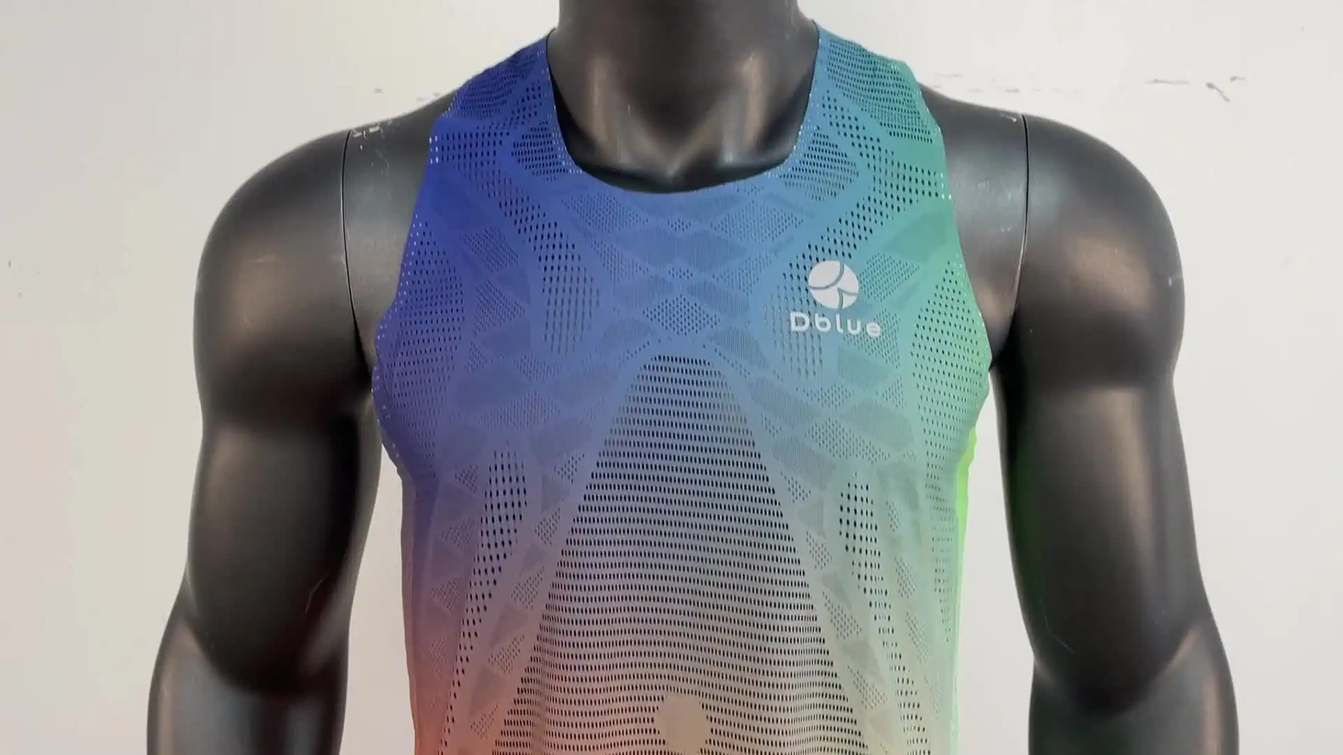 Débardeur léger de marathon thermoscellé, fabricant de vêtements de sport, gilet de course, débardeur Dryfit, chemises de fitness pour hommes 1