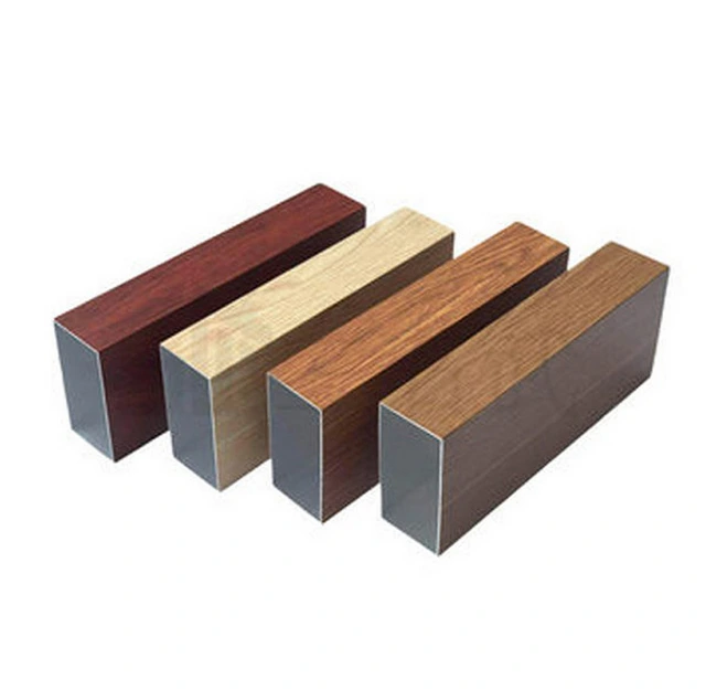 Wood Grain Aluminum Extrusion Profile for Cabinet Doors and Window Frames 1