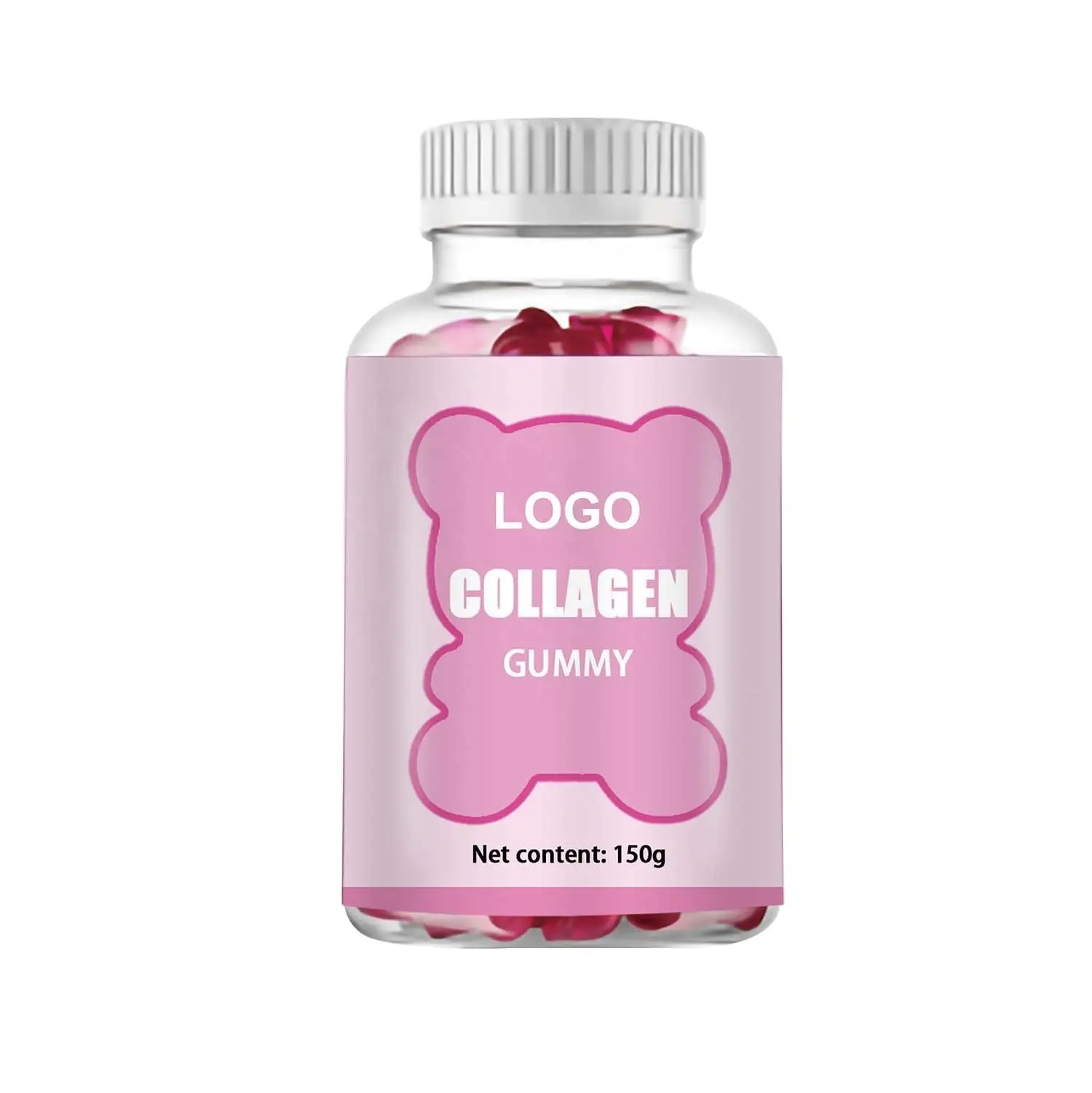 Halal Sugar-Free Brightening Collagen Vitamin C Gummies (60) 1