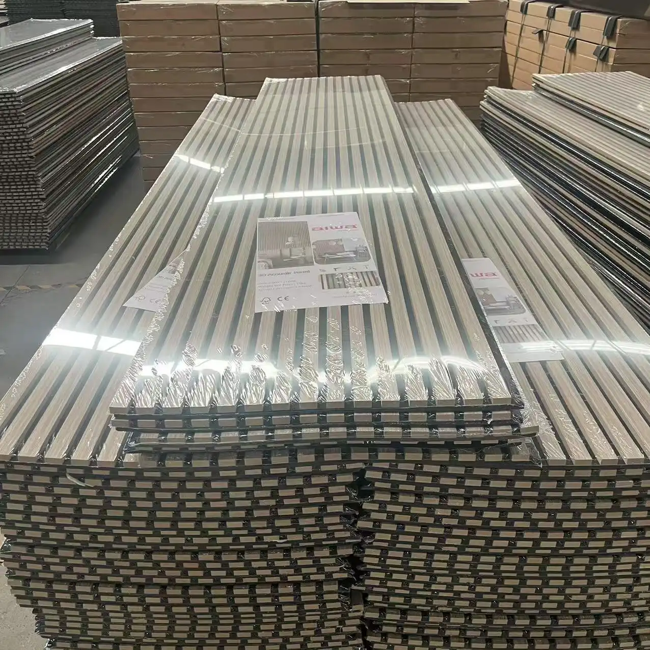 Oak Wood Acoustic Panels Soundproof Wall Slat Wood Panels for Recording Studio 1