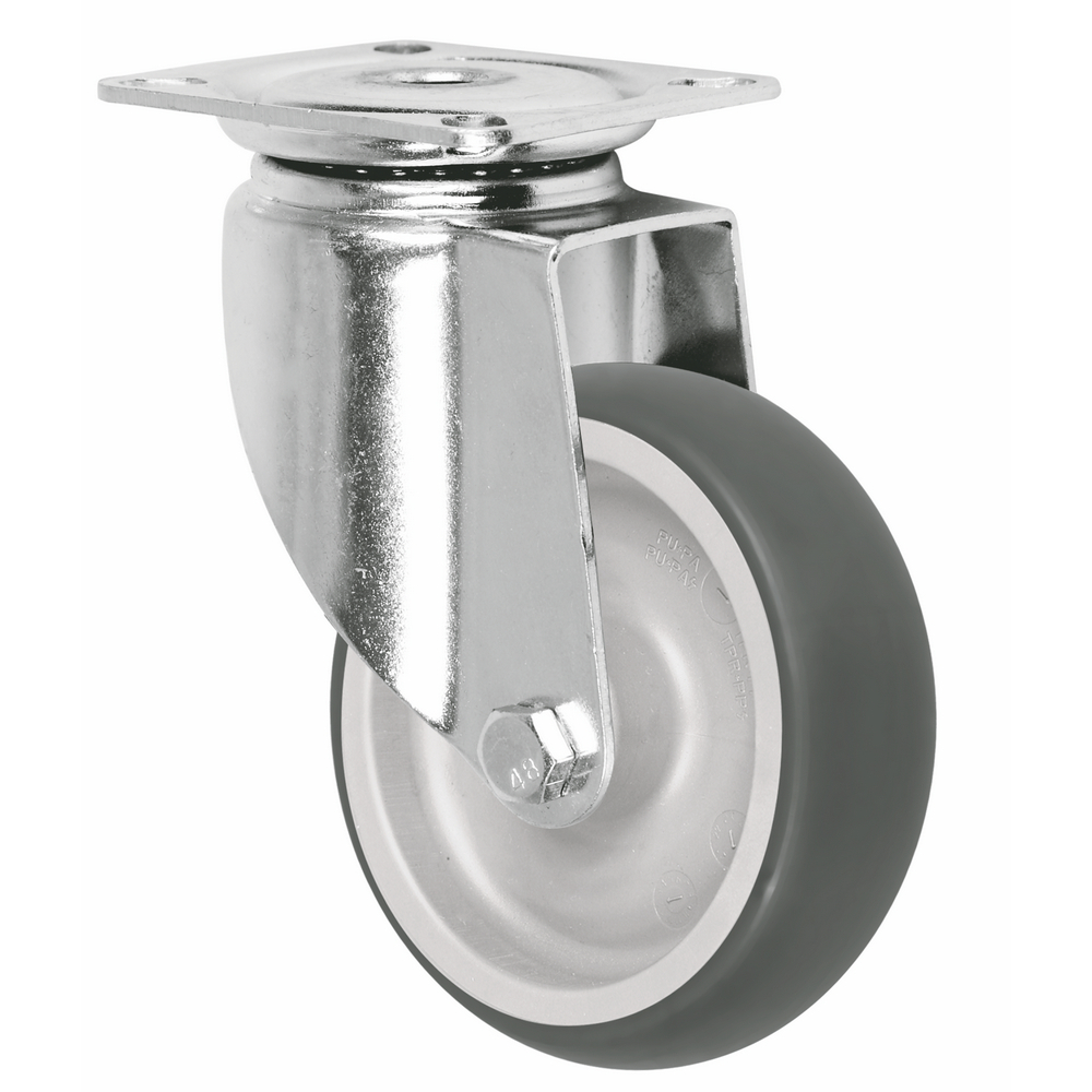 Cheap Price Tpr 100kg Load Capacity Single Ball 4 5 Inch Medium Duty Caster Wheel For Warehouse 1