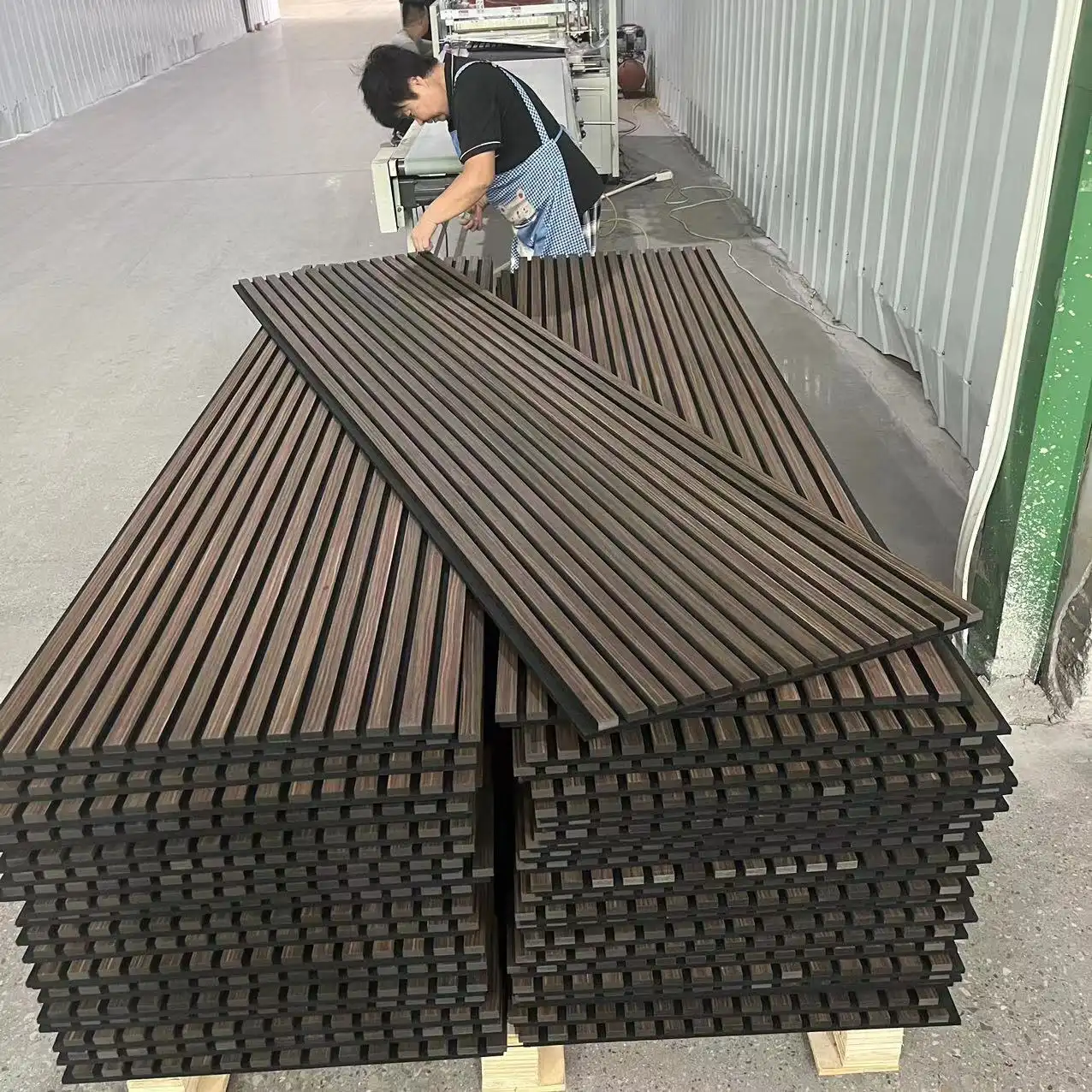 לוח קיר אקוסטי מעץ מעץ PET MDF לוח ביטול רעשים סופג קול 1