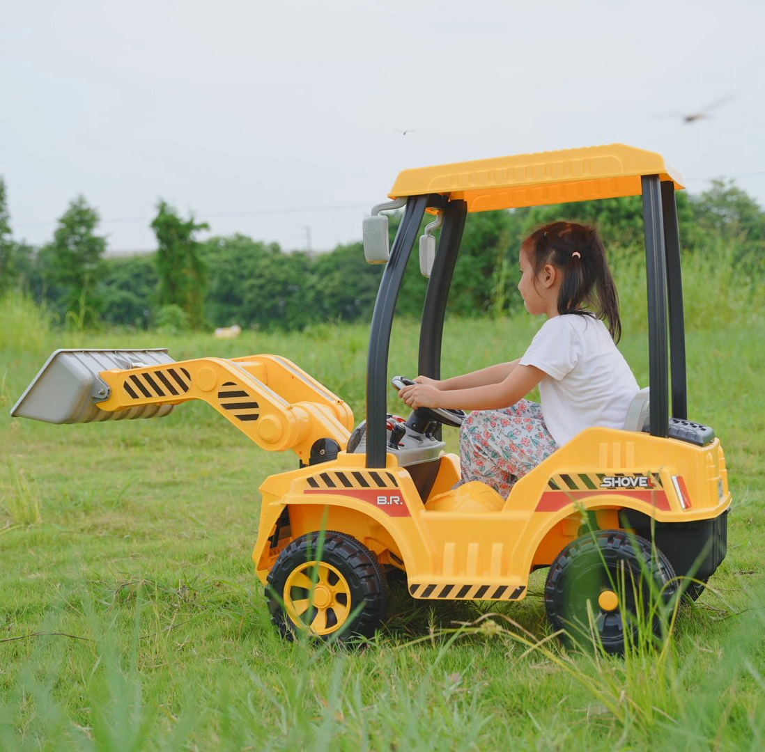 Coche eléctrico para niños pequeños con doble motor, rueda trasera con amortiguación y carga rápida, diseño antivuelco 1
