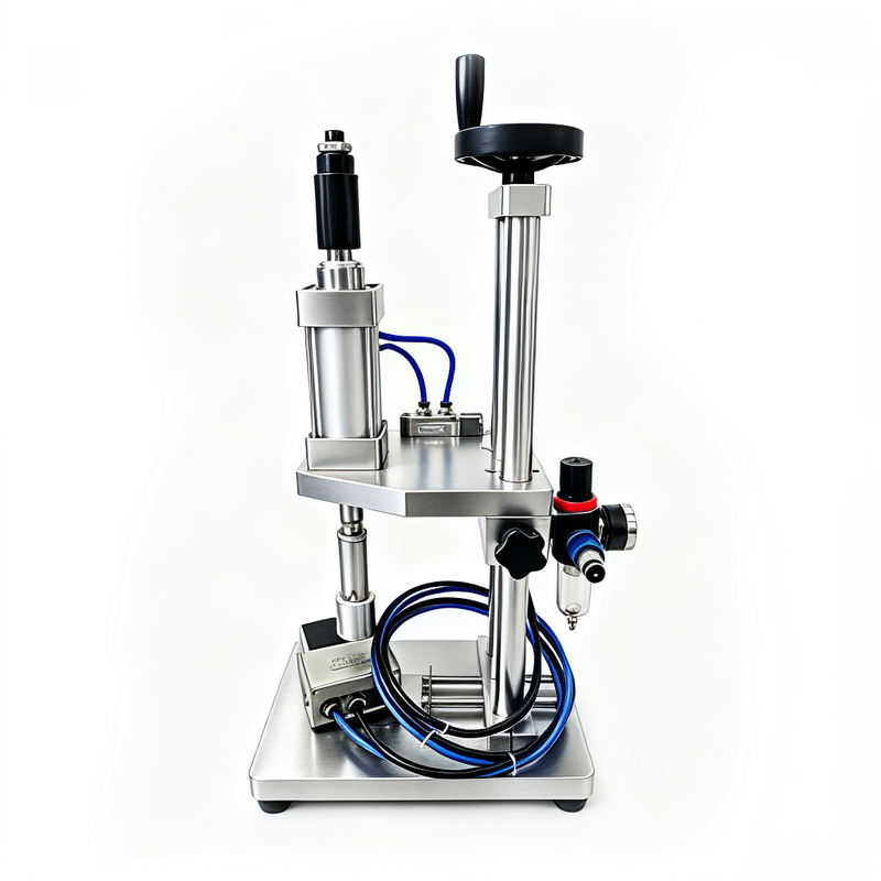 Pneumatische Pressmaschine für Flaschenverschlüsse, Flaschenkorkenverschließmaschine 3