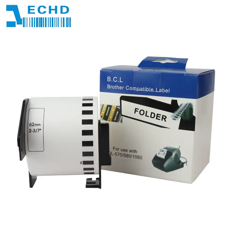 Etichette compatibili DK22205/DK2205 per Brother QL, 62 mm x 30,48 m 1