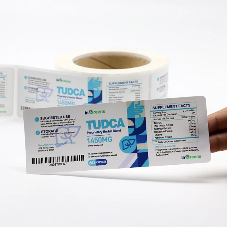 Personalised Waterproof Vinyl Self-Adhesive Sticker Roll 1