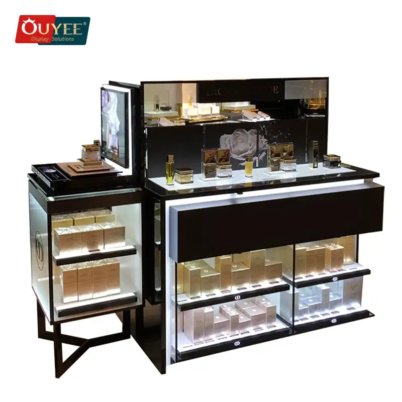 Expositor giratório dobrável para teste de fragrâncias - Ideal para lojas de perfumes. 1