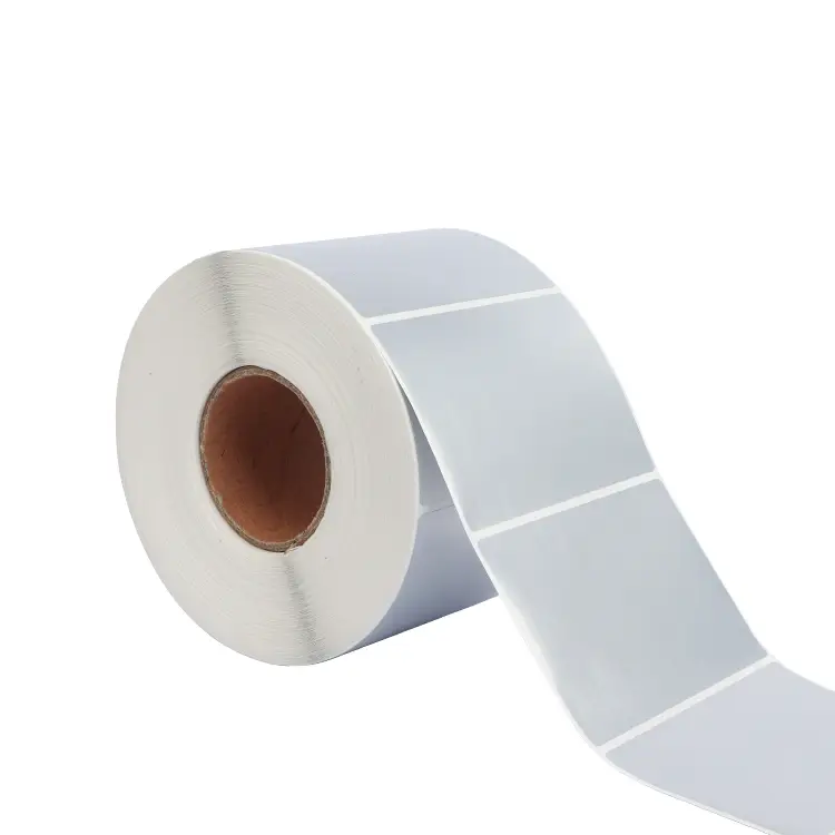 Adesivo logo PET argento impermeabile ad alta temperatura 50x30mm 1