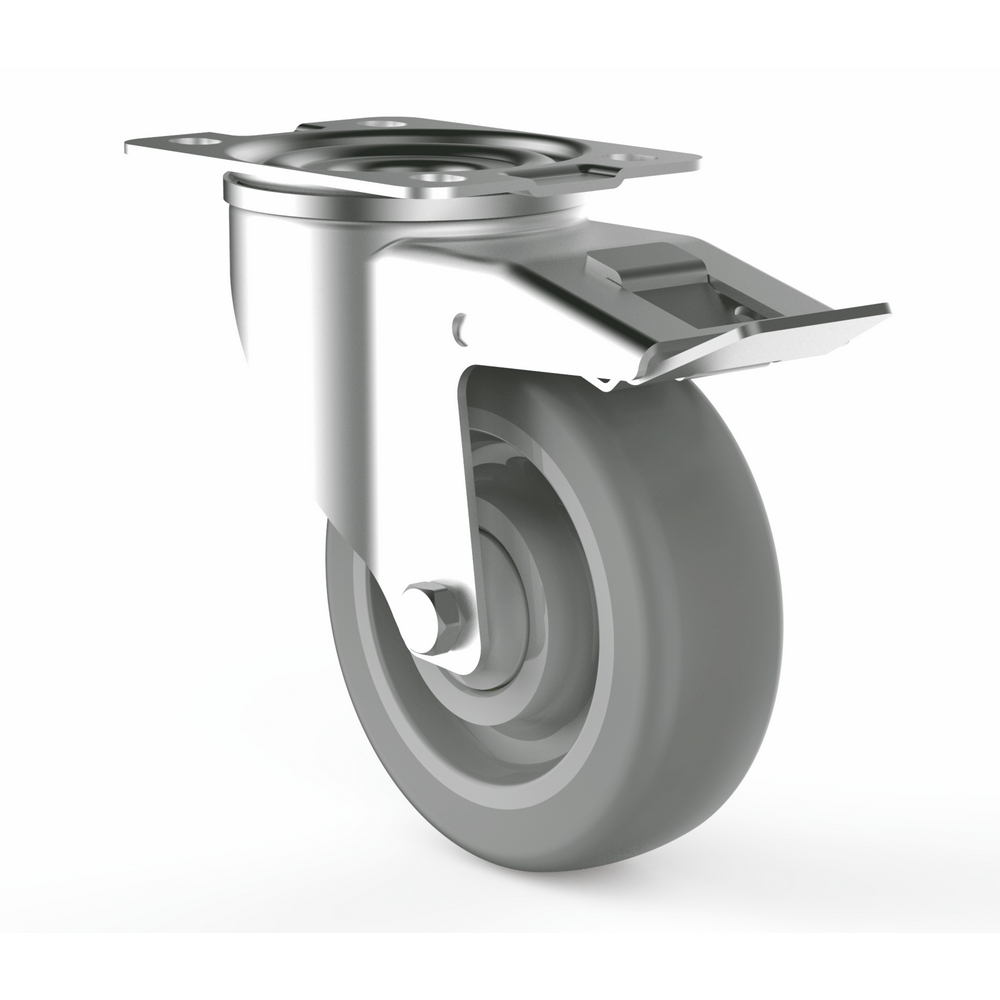Transport Equipment Parts Stainless Steel Caster 5 Inch Plate Steel Casters 1