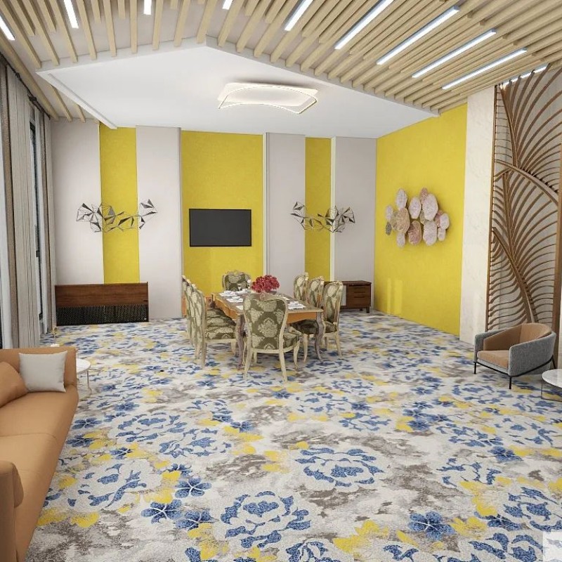 Moquette Wilton a fantasia floreale, disponibile all'ingrosso per hotel e casinò. 1