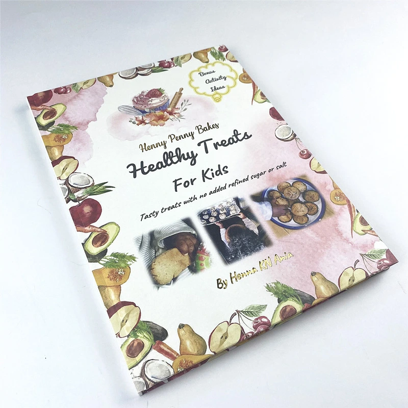 Livro de receitas personalizado, colorido e com capa dura. Impressão de livro de receitas saudáveis. 1