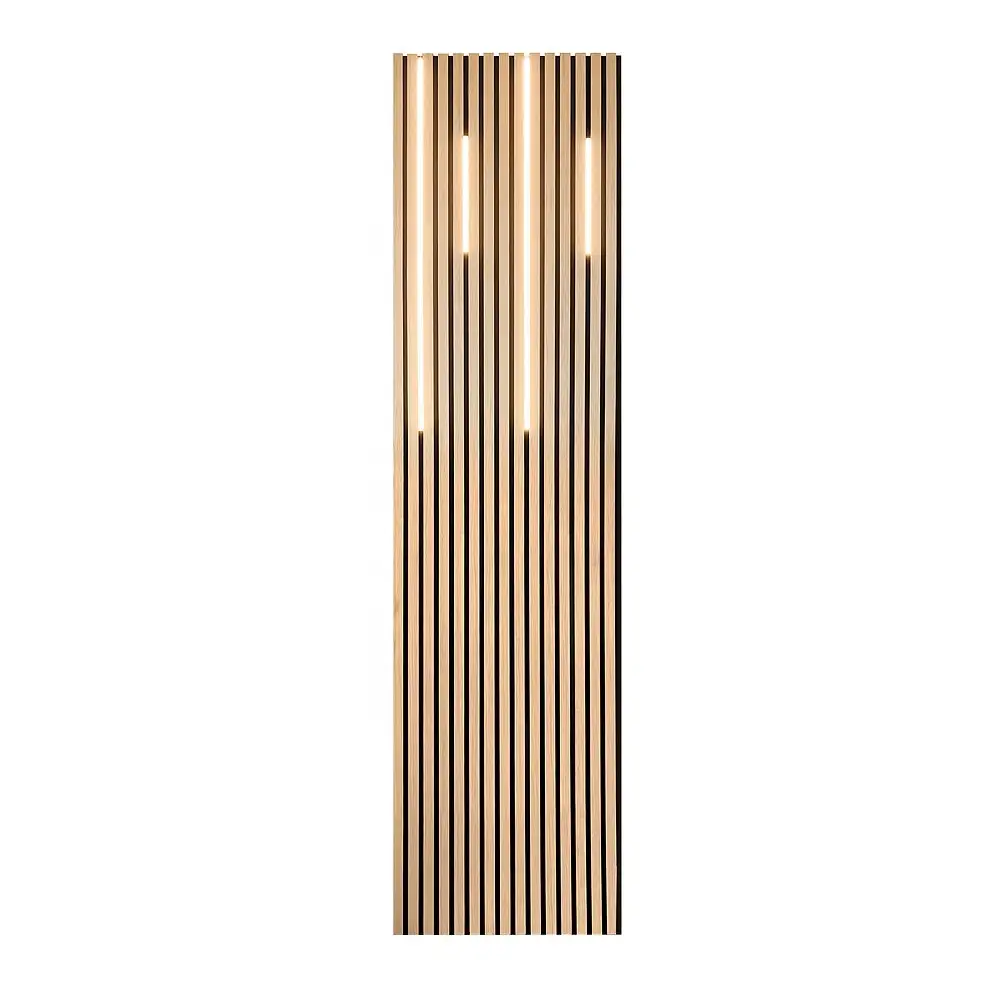 Home Office LED Wooden Acoustic Wall and Ceiling Panels Soundproof Slat Tiles 1