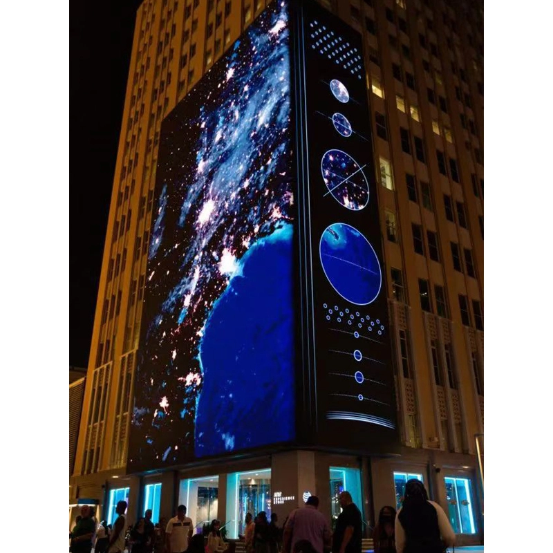 Thin Transparent P8 Flexible LED Display for Shopping Mall Windows 1