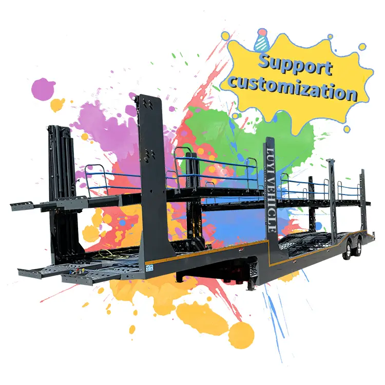 2 Axle 5/6/7/8/10 Cars Double Deck Transporter | Luyi 1
