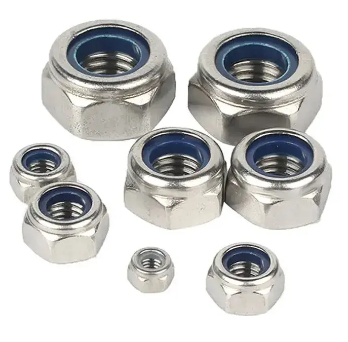 Bestcustom Nuts Internal Thread Plastic Insert Nylon Lock Nut 6