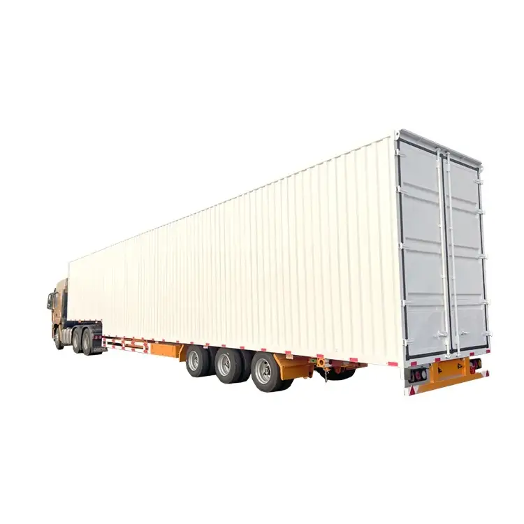 3 -оси структура кардина Semi Tracker/Cargo Box Van Semi Trailer 1