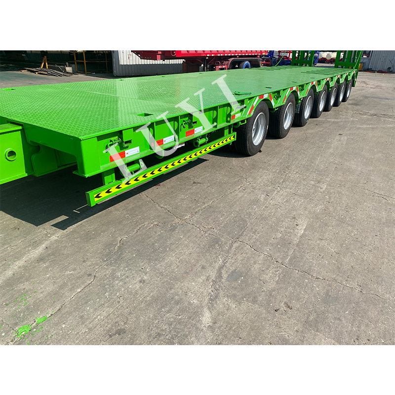 7 прицепа с низким прицепом грузовика Lowboy. 4