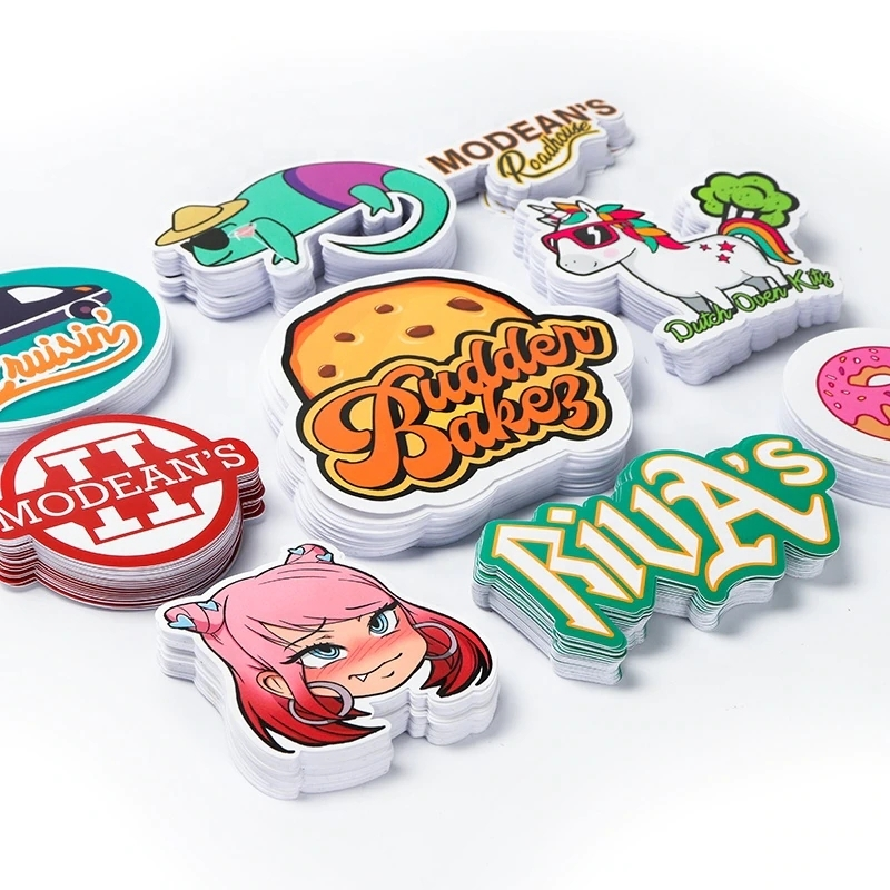 Pegatinas de vinilo autoadhesivas troqueladas resistentes a los rayos UV impermeables personalizadas 1