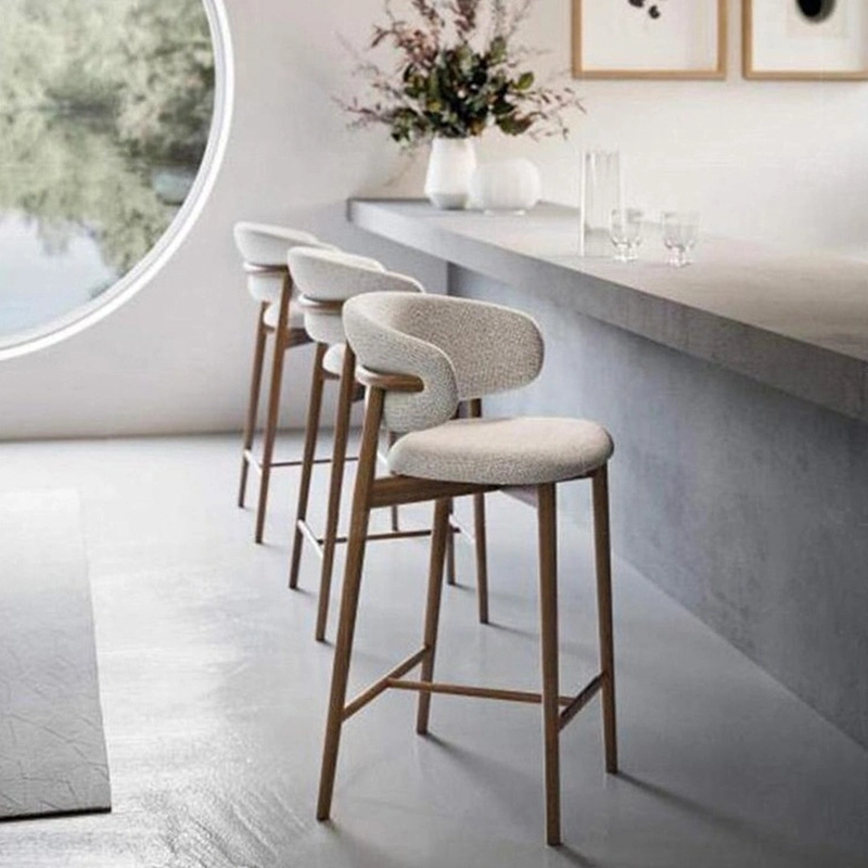 Luxury Velvet Upholstered Counter Height Bar Stool Home Hotel Kitchen Dining Featuring Stainless Steel Wood Hall 1