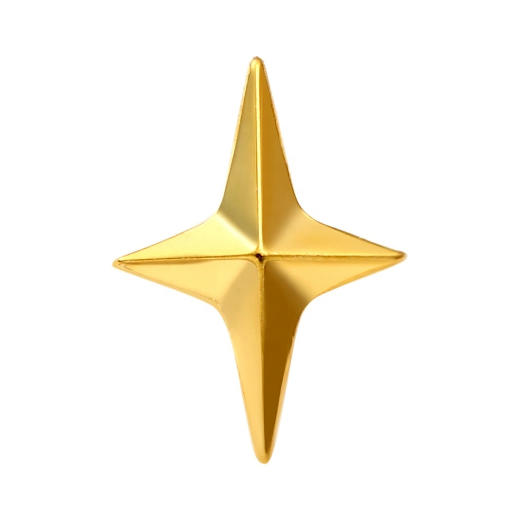 Eternal Metal Astm F136 Titanium Star Shaped Threaded Ends Wholesale Piercing Jewelry 1
