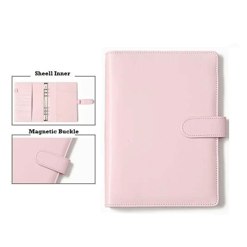 Оптовая записная книжка A5 A6 Multifunctional 6-Ring Loose Leaff Planner Journal Book 1