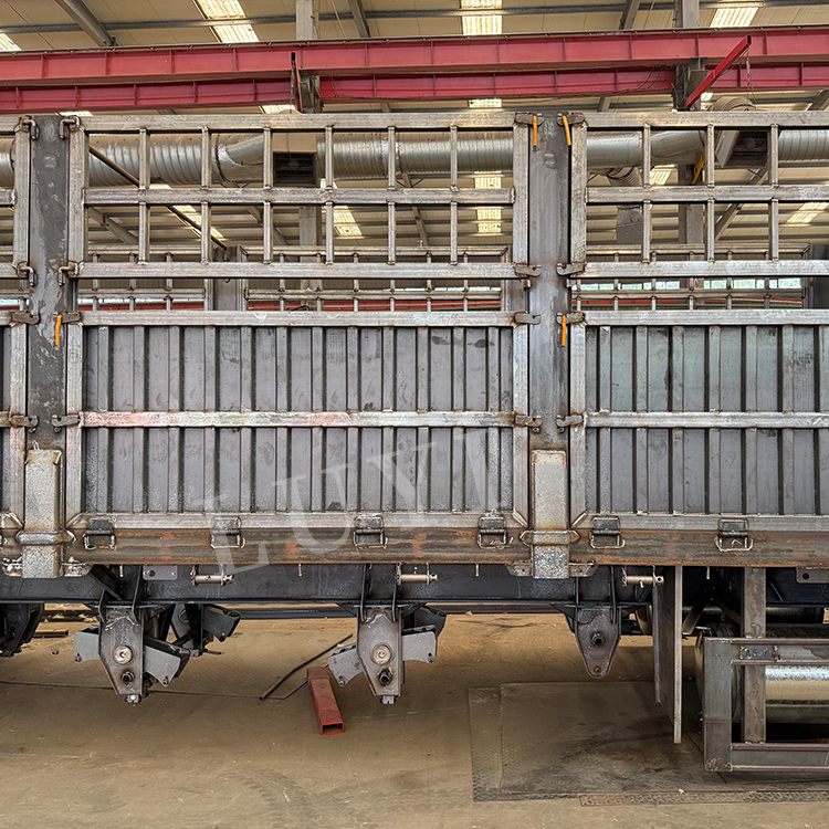 Cargo de 3 ejes Semirropante de carga 80T Transporte de servicio pesado 7