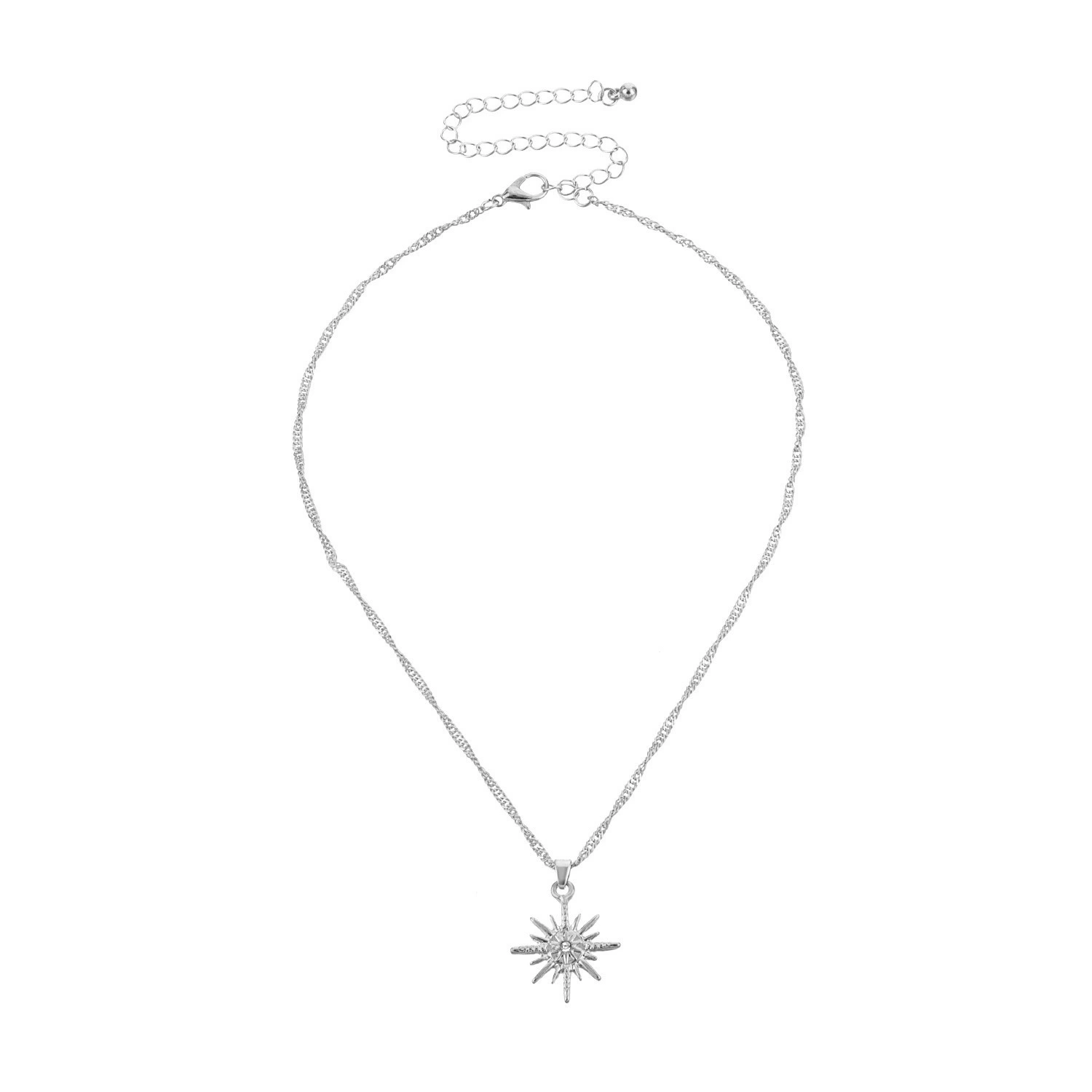 New Sun Style Gold Plated Necklace For Women Star Clavicular Chain Jewelry 1