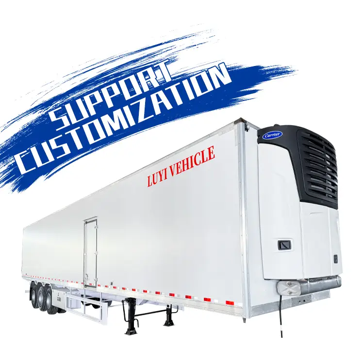 LUYI 3-Axle Frozen Food Refrigerated Trailer (-30℃ to +5℃) 1